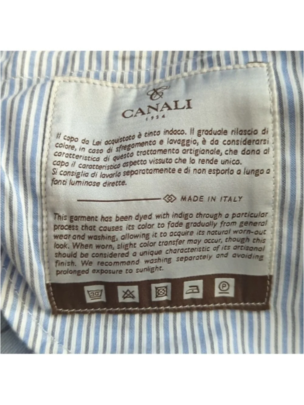 HP. CANALI Men's Slim Fit Jeans